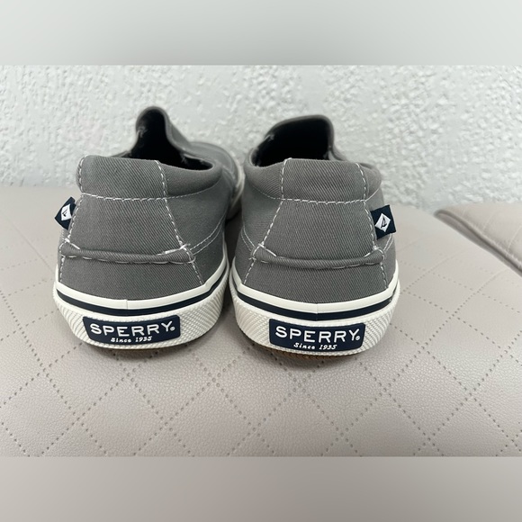 Sperry Mens, Halyard Slip-On Canvas Sw Grey 11.5 - Picture 4 of 9